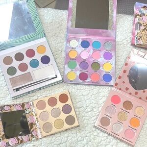 4x Eyeshadow pallets NEW Winky Lux Peachy Queen Lot